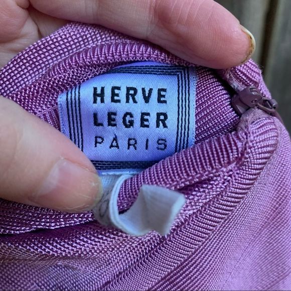 Herve Leger Pink Bodycon Bandage Backless Dress - Picture 3 of 5